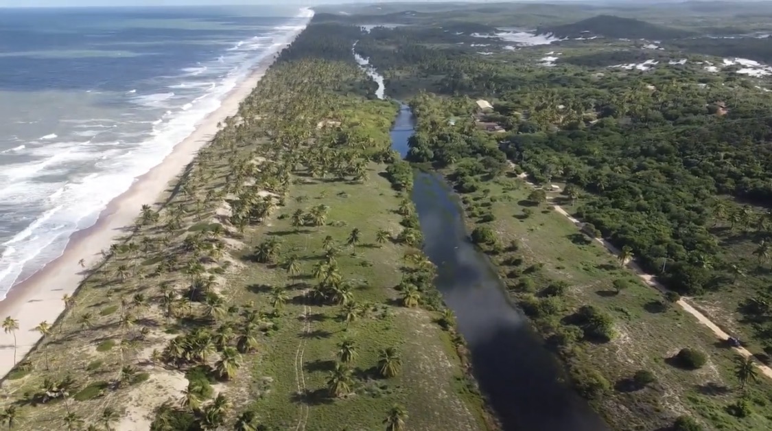 5km of virgin beachfront to the south — Bahia, Brazil